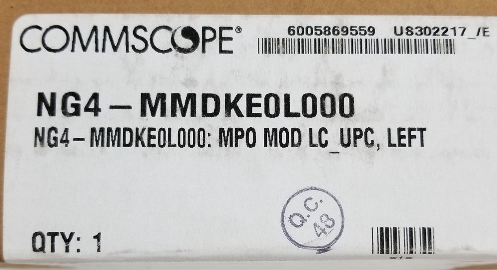Commscope NG4-MMDKE0L000 Network Module NG4access MPO Module Singlemode NEW