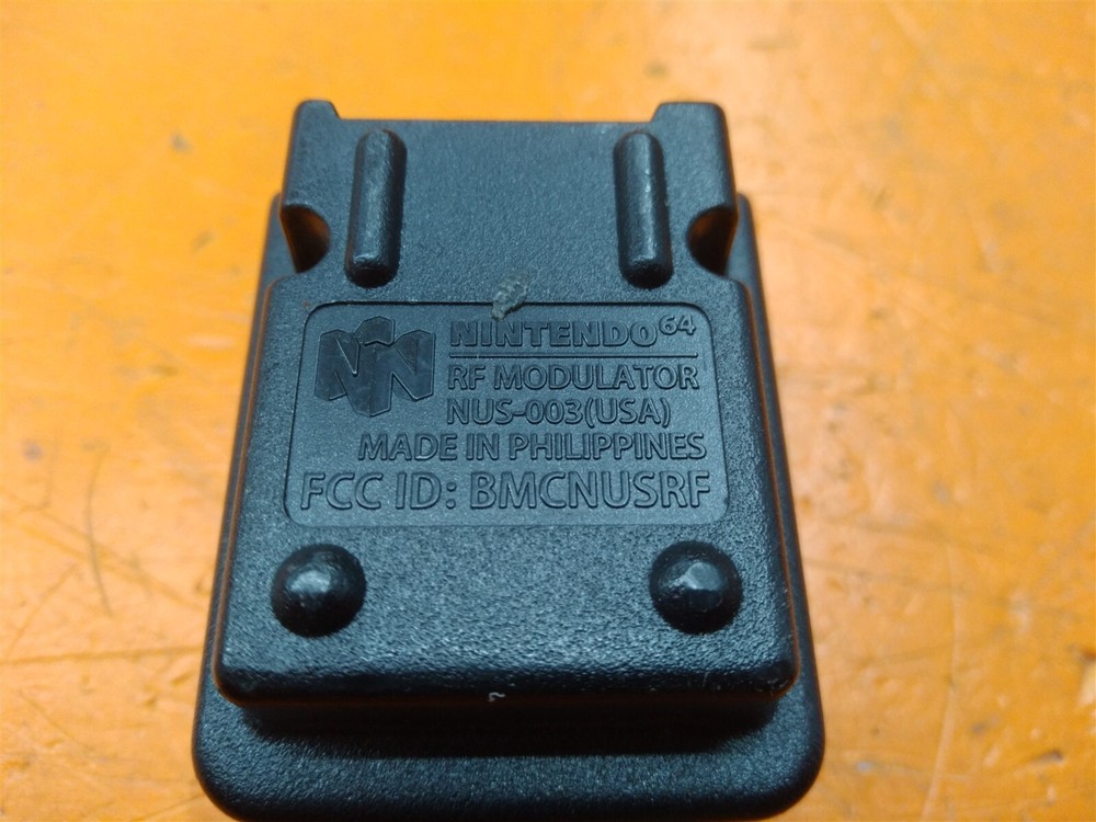 ⭐️⭐️⭐️⭐️⭐️ Nintendo 64 RF Module NUS-003 AV Converter Black