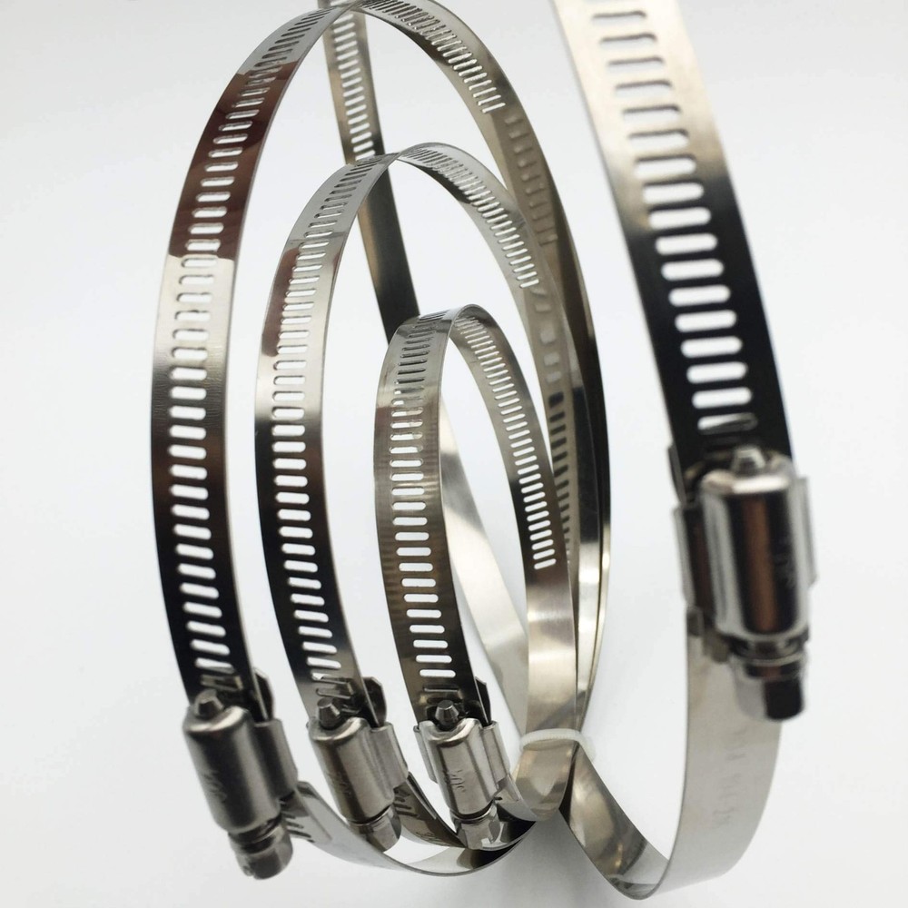 EesTeck 2Pcs 12"(Diameter) Adjustable 304 Stainless Steel 12" -2Pcs, Silver