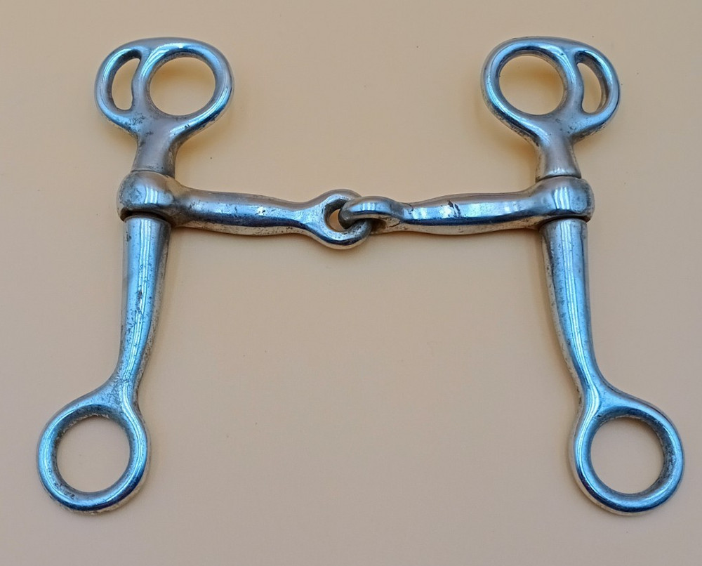 Western Tom Thumb Snaffle Bit 4 1/2" Mouth