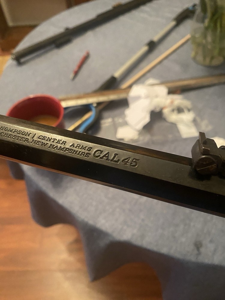 45 caliber Thompson Center 29 " Barrel ,15/16" Muzzleloader