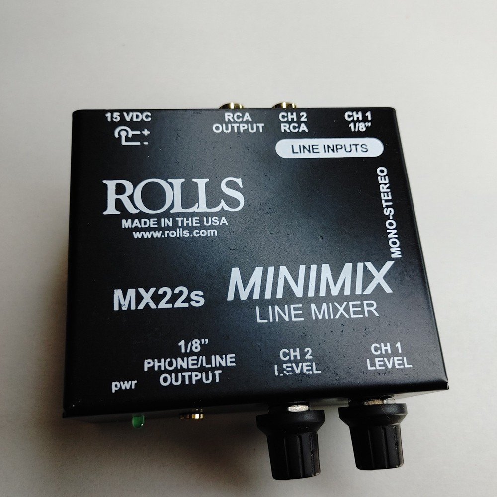 Rolls MX22s Mini Mix 2-Channel Mixer