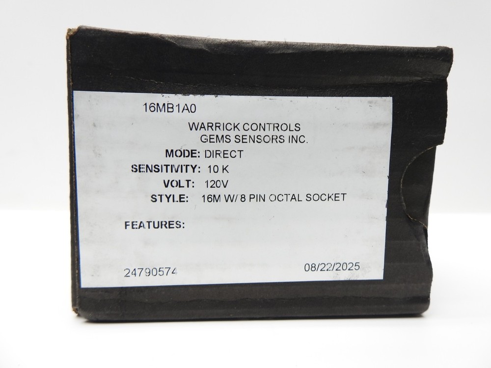 Warrick Controls 16MB1A0 Solid State Relay 10K, 120VAC 8 Pin Octal Socket - NEW!