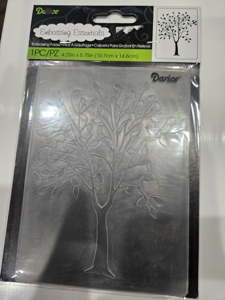 DARICE EMBOSSING ESSENTIALS EMBOSSING FOLDER Leafing Tree