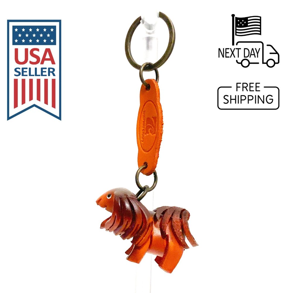 SHIH TZU Handmade Leather Keyring