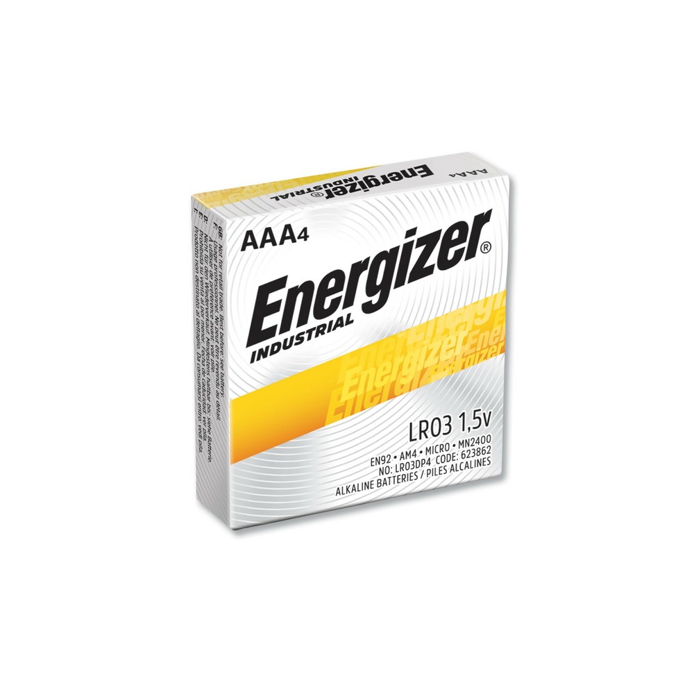 28 Energizer Industrial AAA Alkaline Batteries (EN92, LR03)