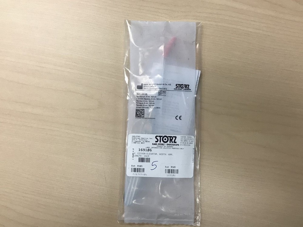 169106 KARL STORZ Eicken elevator, 19cm, 6mm