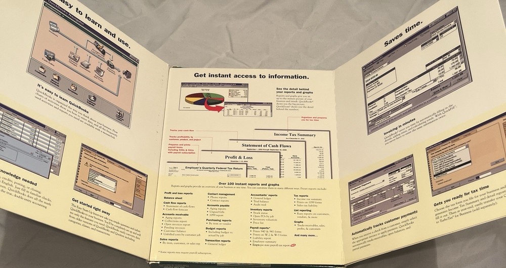 QuickBooks 2000 Software for Windows 95/98/NT w/ Manuals