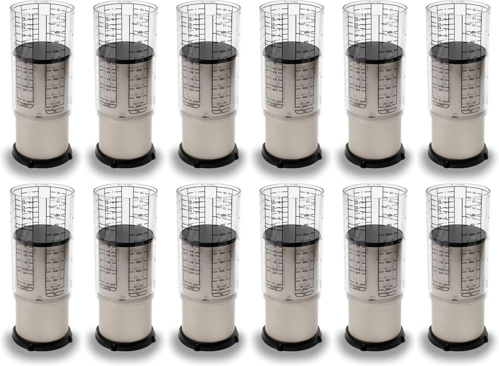 KitchenArt Pro 2 Cup Adjust-A-Cup, Metric/Standard - Satin (12-Pack)