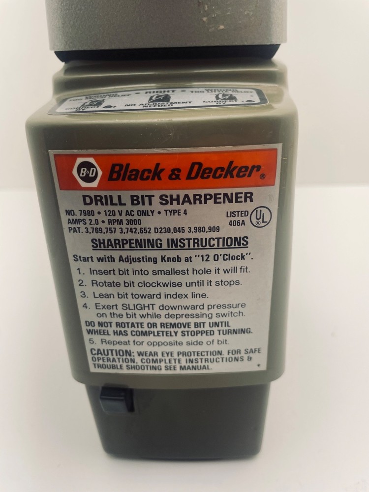 Black & Decker Drill Bit Sharpener No.7980