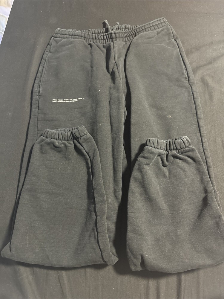 Pangaia Black Cuffed Sweat Pants Size S Women’s