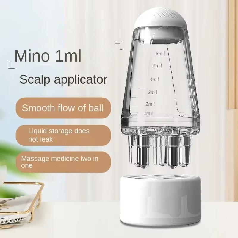 Scalp Applicator Hair Regrowth & Styling Solution Guide Comb Head Oil Roller