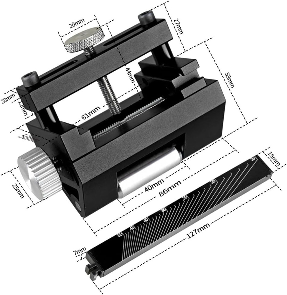 Honing Guide for Chisels and Planes, Adjustable Chisel Sharpening Jig