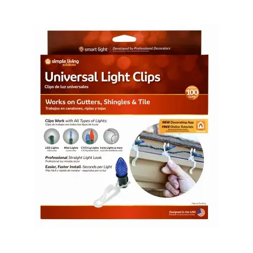 Brand New Universal Light Clips Quantity 100