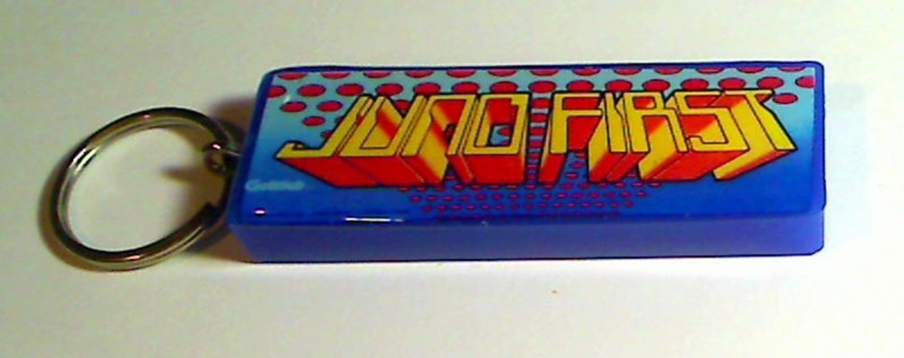 Juno First Arcade Marquee Coin Door accessory Keychain