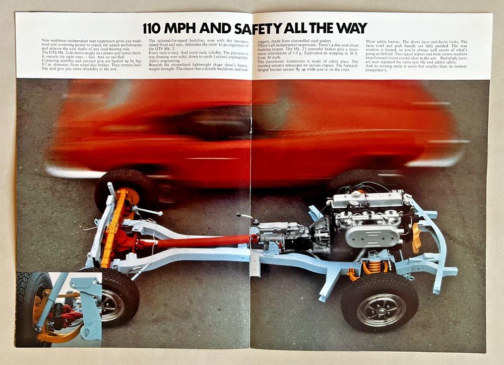 Triumph GT6 Mk 2 1968 Brochure