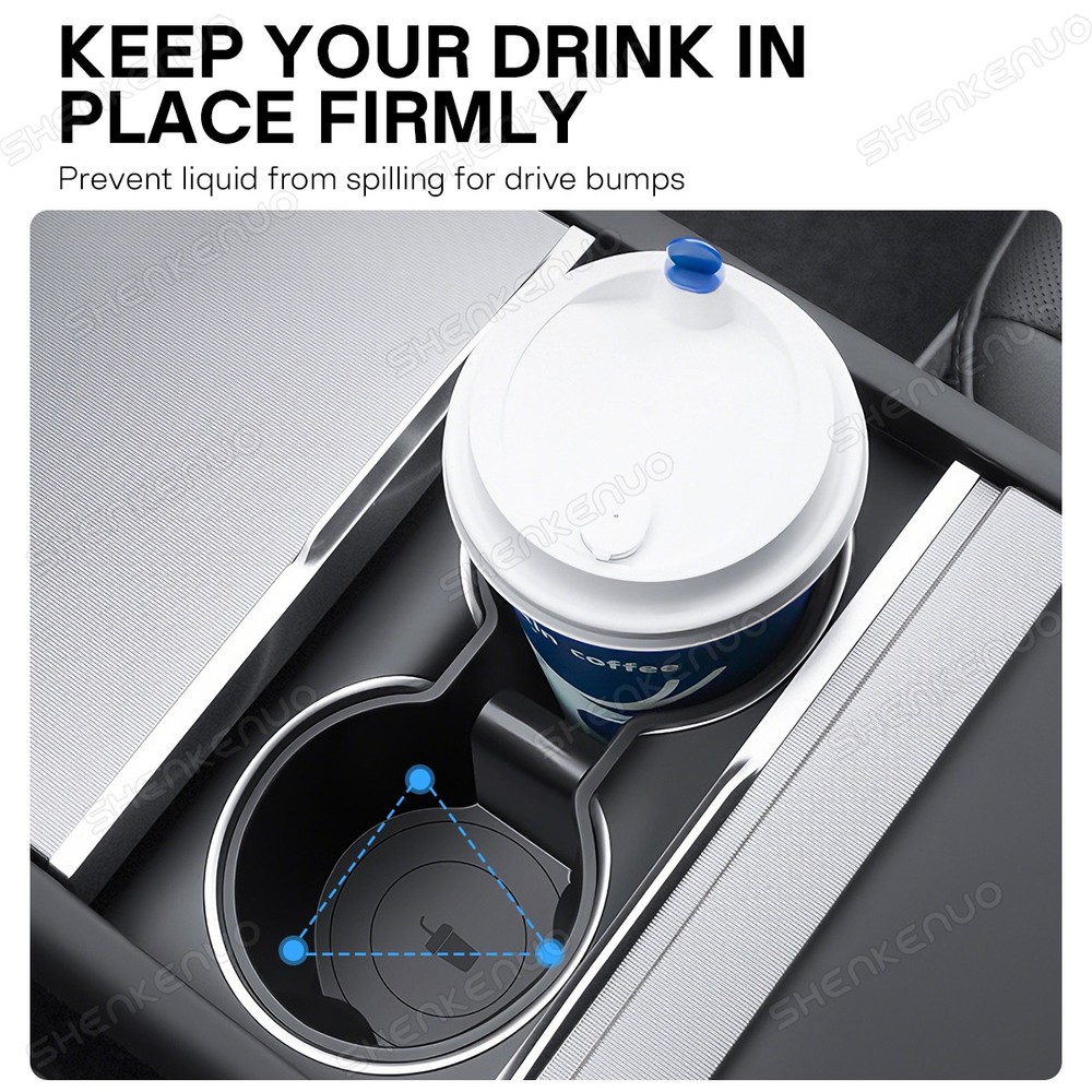For Tesla Model Y 2025 Juniper Center Console Organizer Double Layer Space 4pack