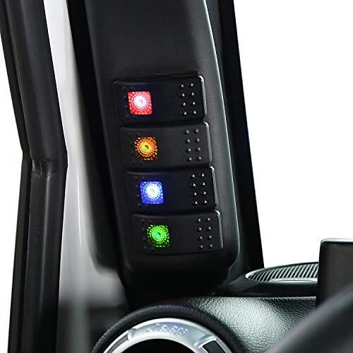 Wrangler Light Switch Panel A-Pillar Switch Pod 4X Switches Compatible with