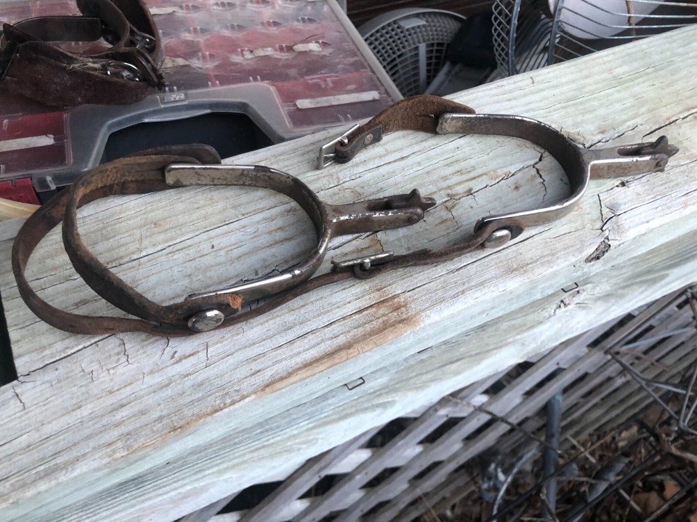 Western cowboy spurs used