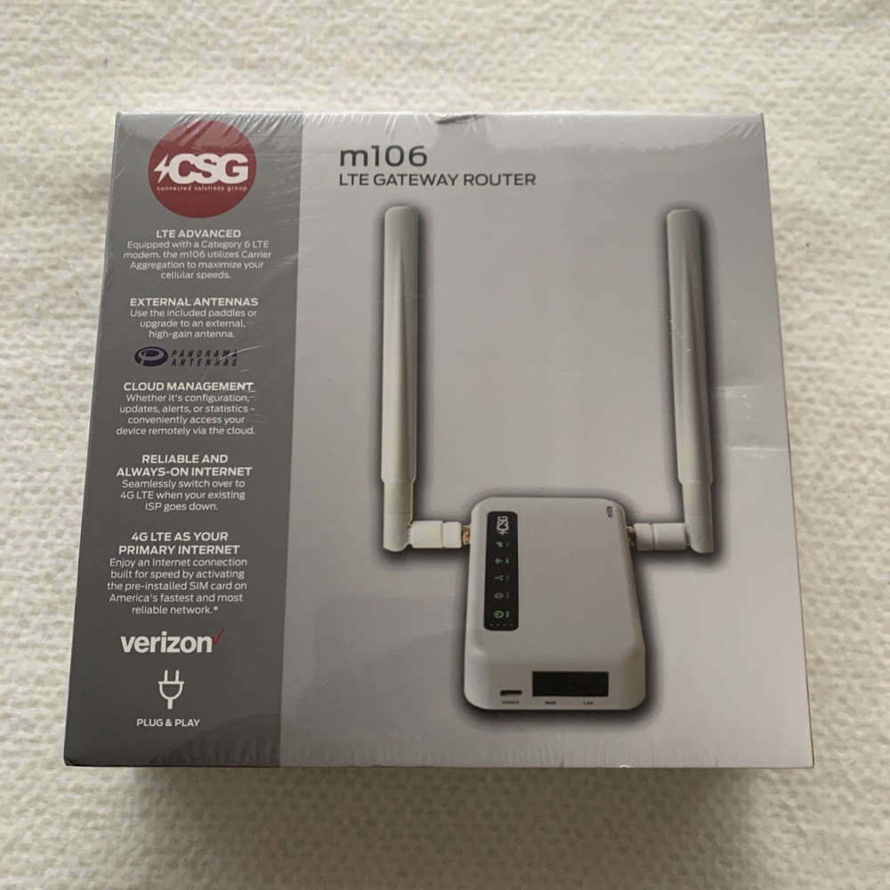 Verizon M106 LTE CSG Portable Wireless Gateway Router