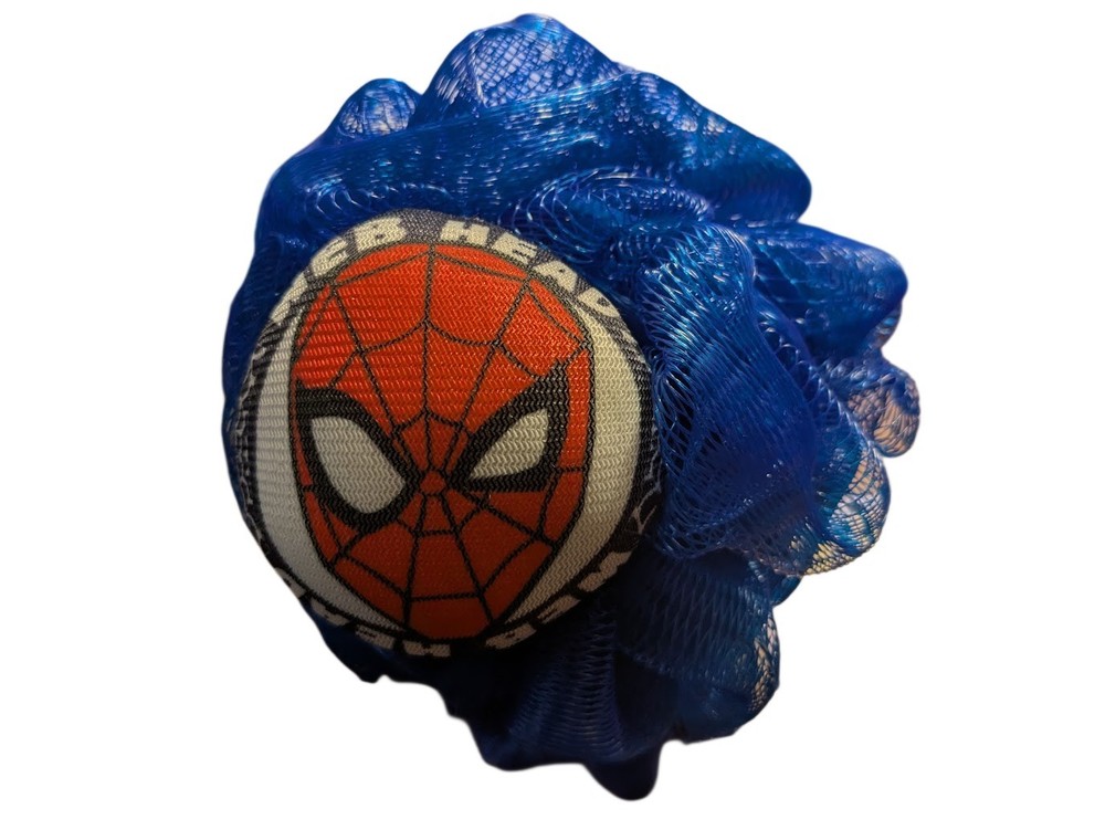 Spiderman bath pouf