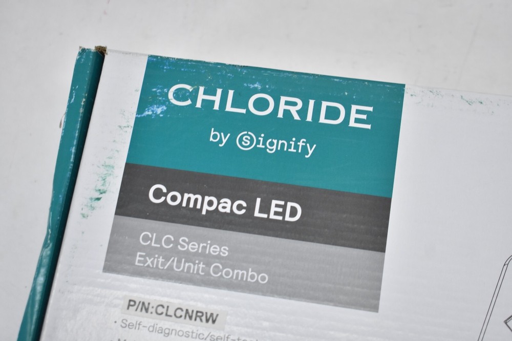 Signify Chloride Compac LED Exit/Emergency Unit Combo CLC Series CLCNRW