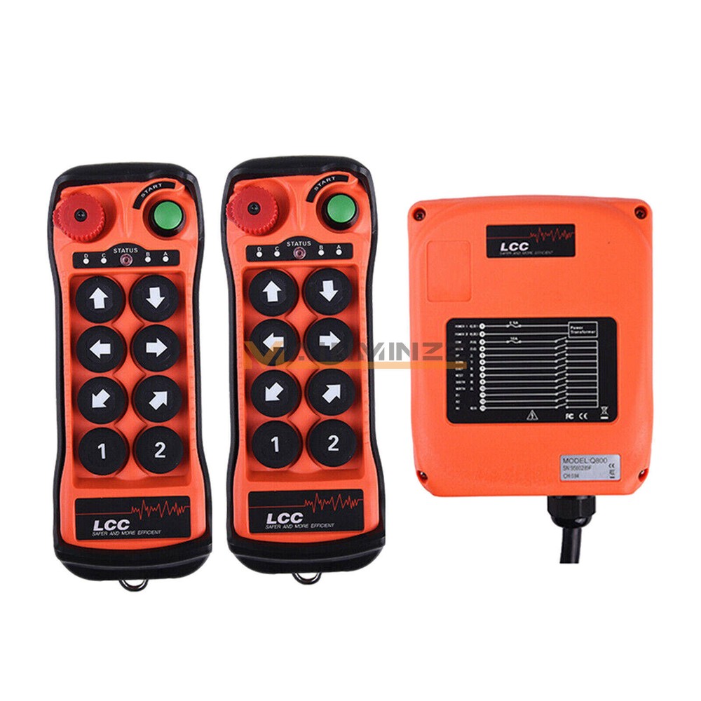12V-380V 8Button single Speed Hoist Crane Industrial Wireless Remote Control