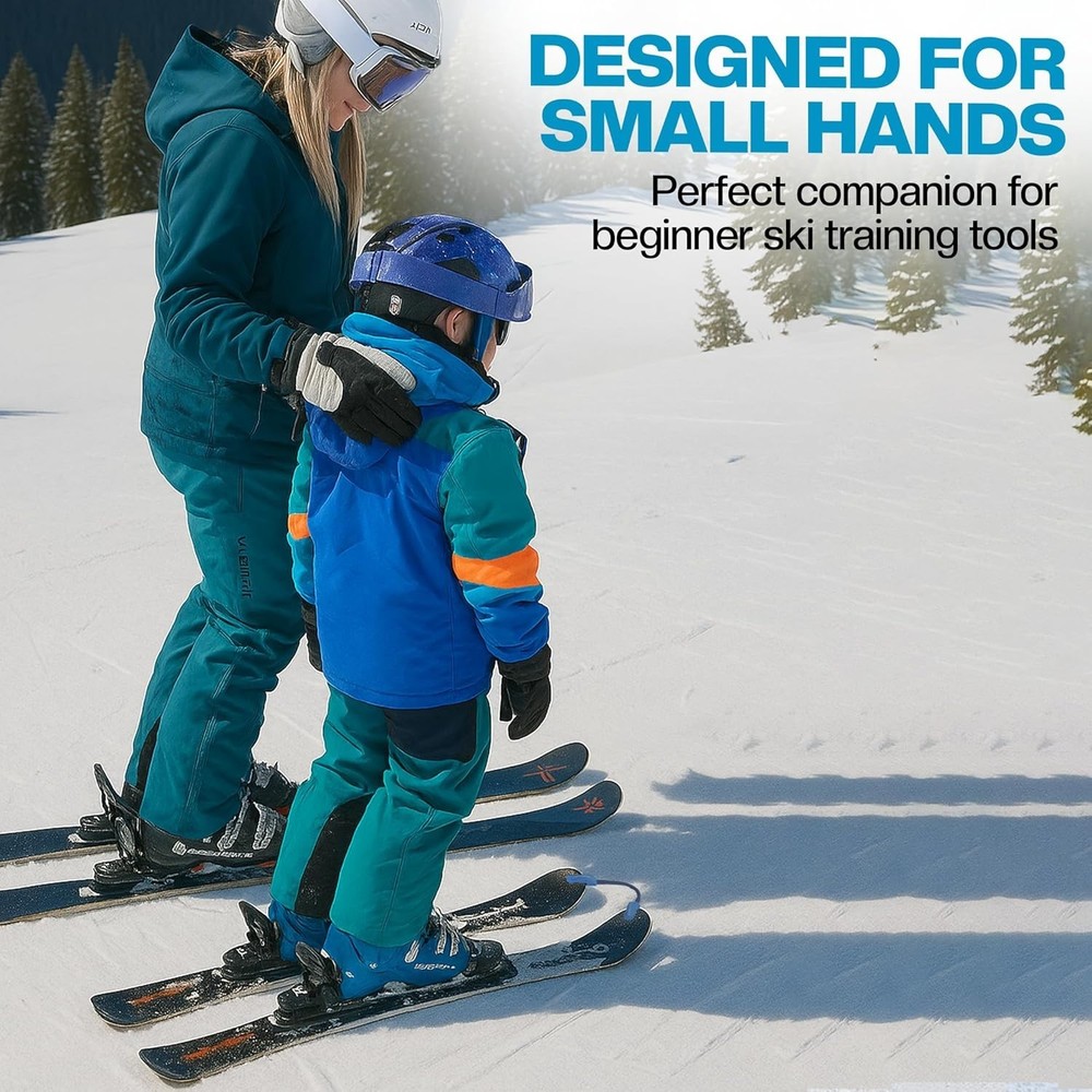Soft-Grip Ski Tip Connector - Perfect for Young Skiers' First Experience