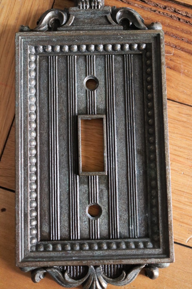 Brass National Lock Co Eagle Switch Plates Set of 2