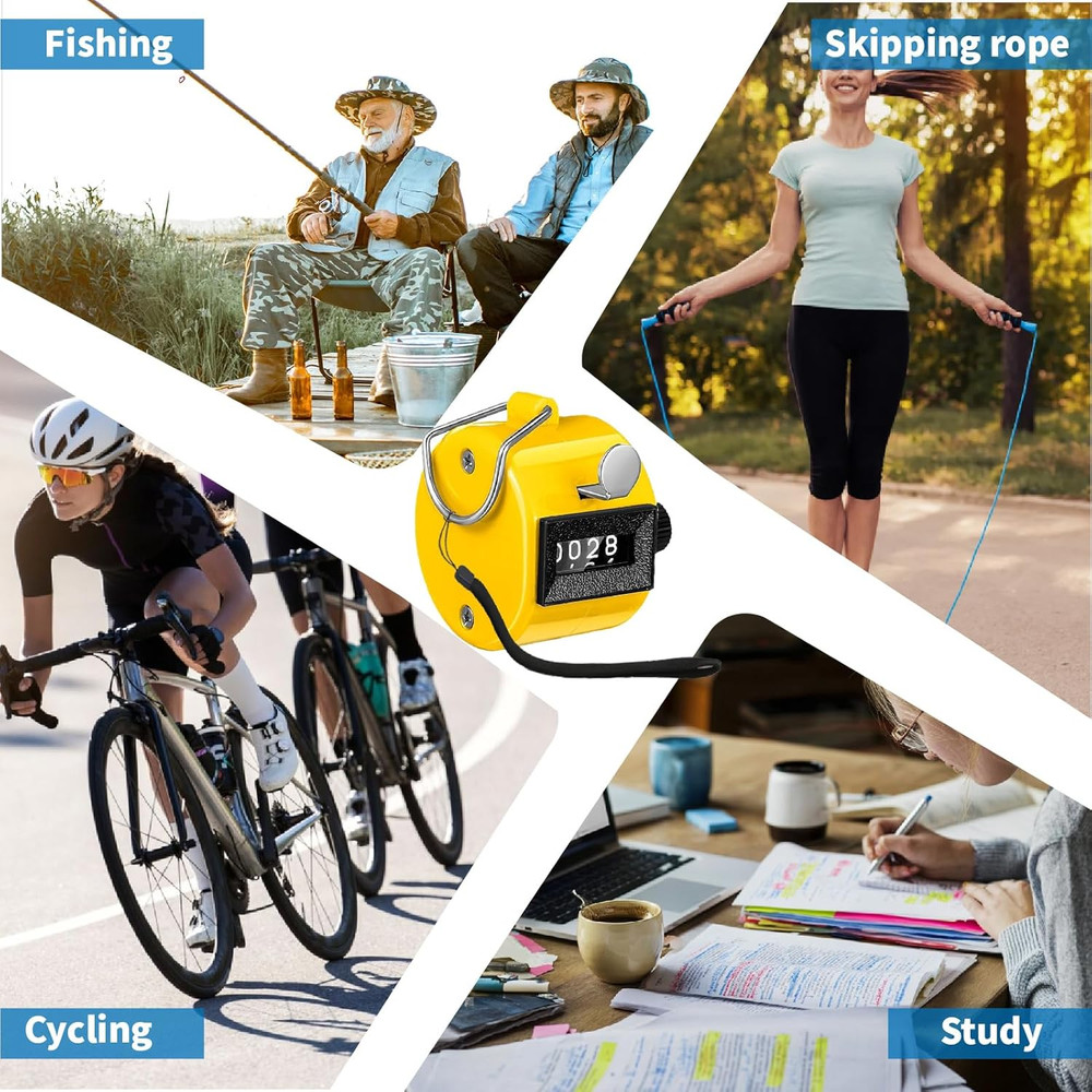 Handheld Clicker Counters - Golf Digital 4-Digit Baseball Finger Click Mechanica