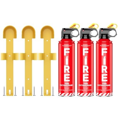 Water-Based Fire Extinguishers 3 Pack - Portable, Eco-Friendly, Multi-Purpose A,
