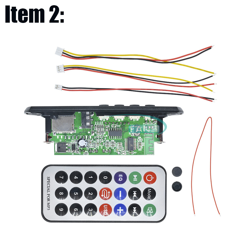DC12V Car FM Bluetooth MP3 Sound Card Decoder Board With Radio FM Function
