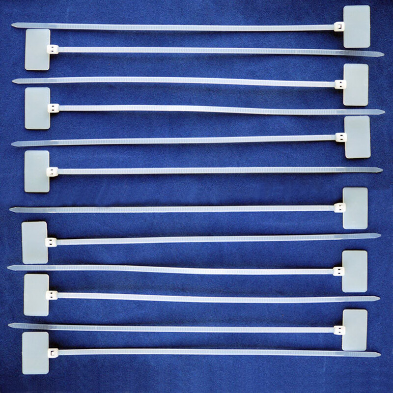 Plastic Marker Cable Ties Nylon Tag Zip Wraps Tags Write On Label White 210mm