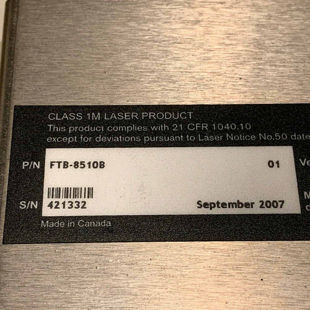 Exfo FTB-8510B Packet Blazer ETHERNET TEST MODULE FTB-200 FTB-400