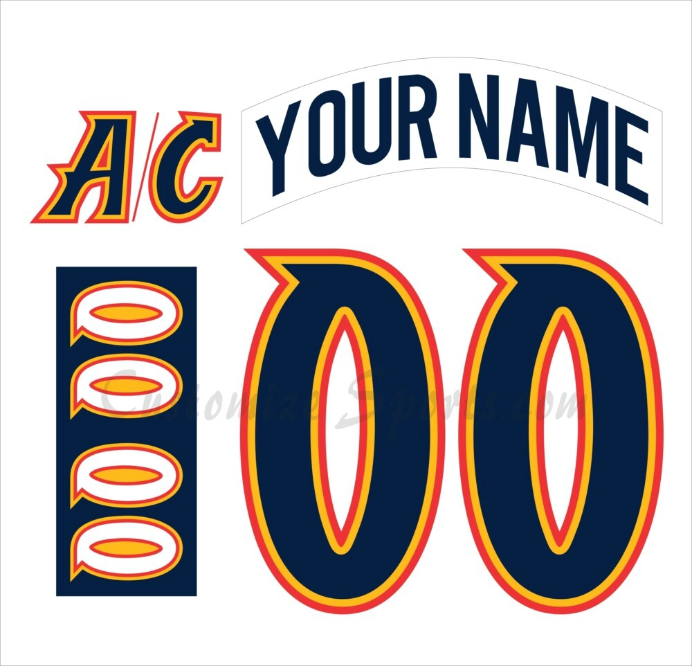 Colorado Avalanche Customized Number Kit For 2022 Reverse Retro Uniform