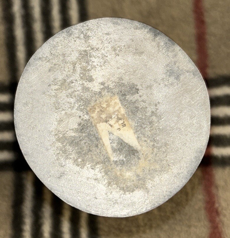 Pewter Colored Bamboo Vase