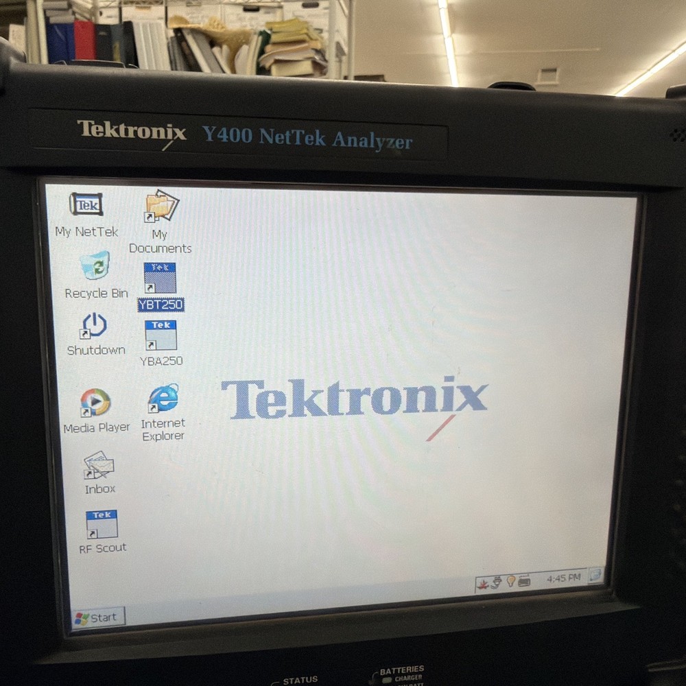 Tektronix Y400 NetTek Analyzer & Interference Analyzer w YBT250 YBA250
