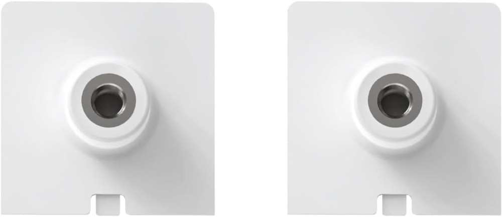 White Plastic Threaded 1/4 Inch Mount Adapters for Ring Solar Panels - 2 Pack