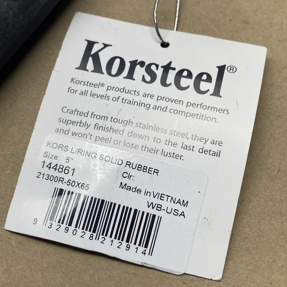 Korsteel Solid Rubber Mouth Loose Ring Snaffle Bit