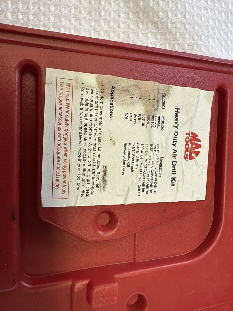 Mac Tools Air Drill Ad901