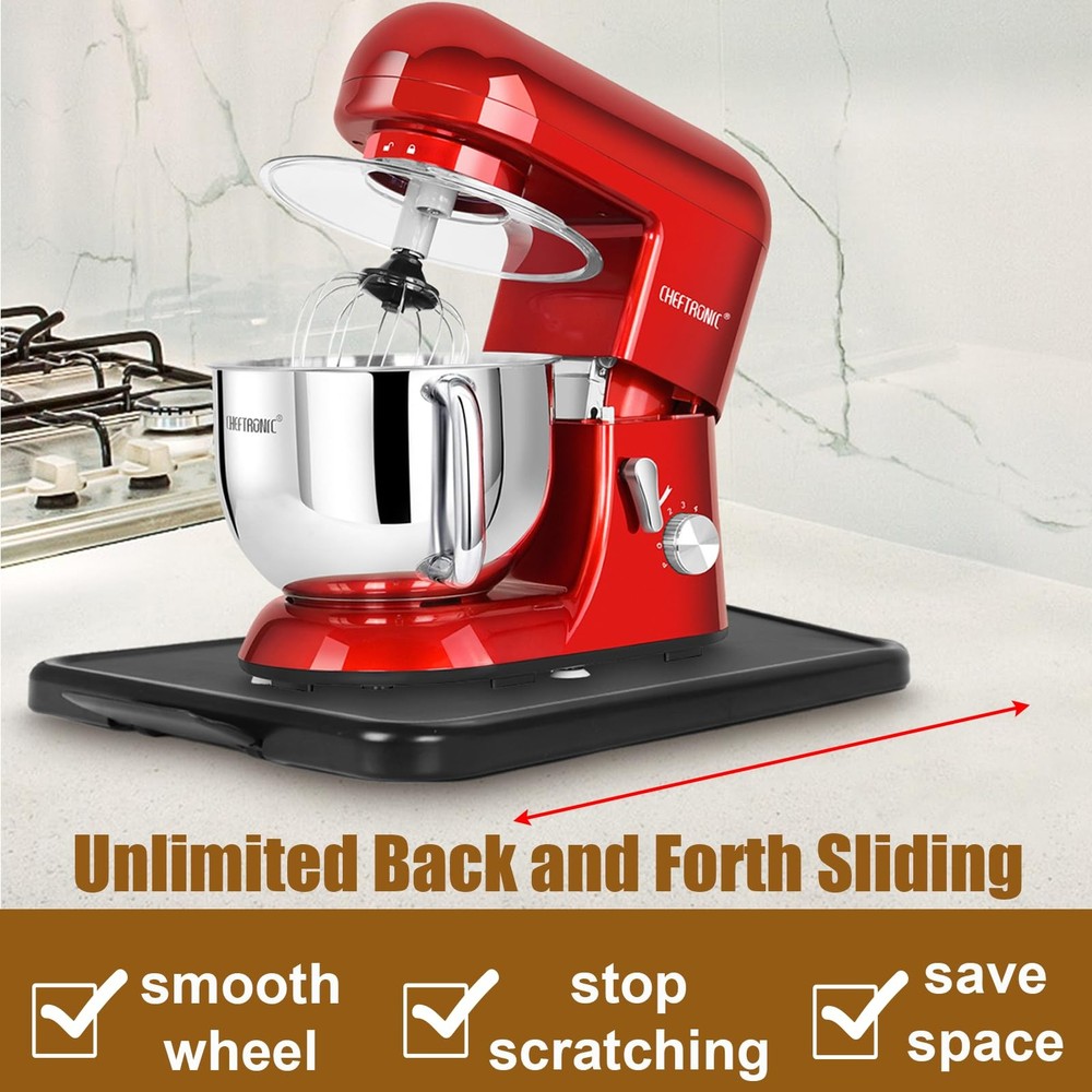 Kitchen Appliance Sliding Tray Coffee Maker Caddy with Rolling Deep