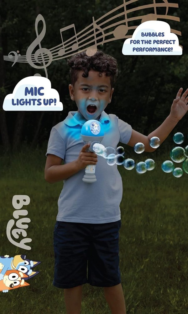 Bluey Dance Mode Bubble Maker & Microphone Set - Perfect for Easter or Birthdays
