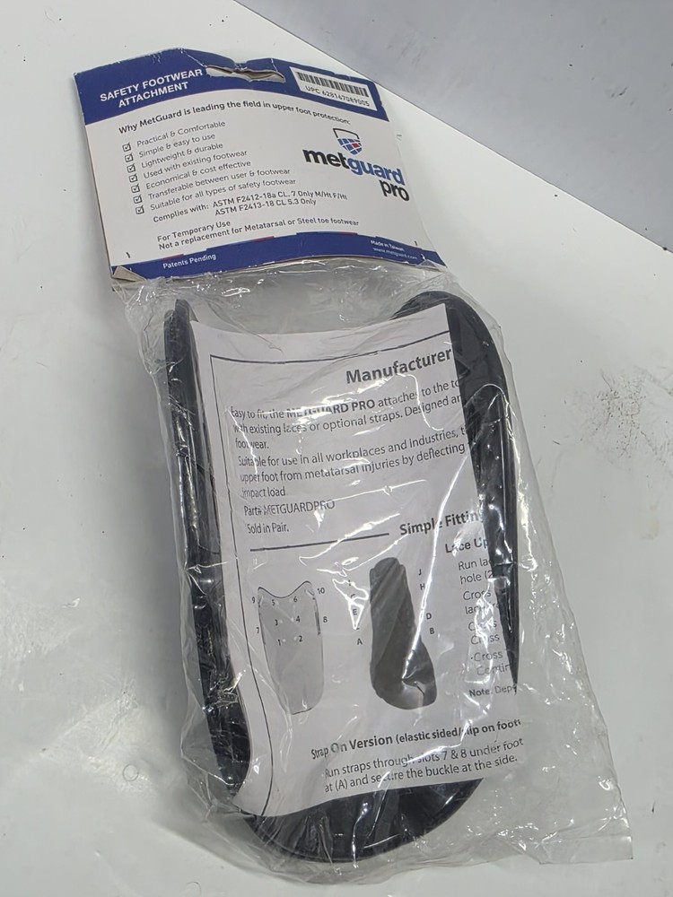 IMPACTO METGUARDPRO Metatarsal Protector,Polycarbonate Safty Footwear Attachment