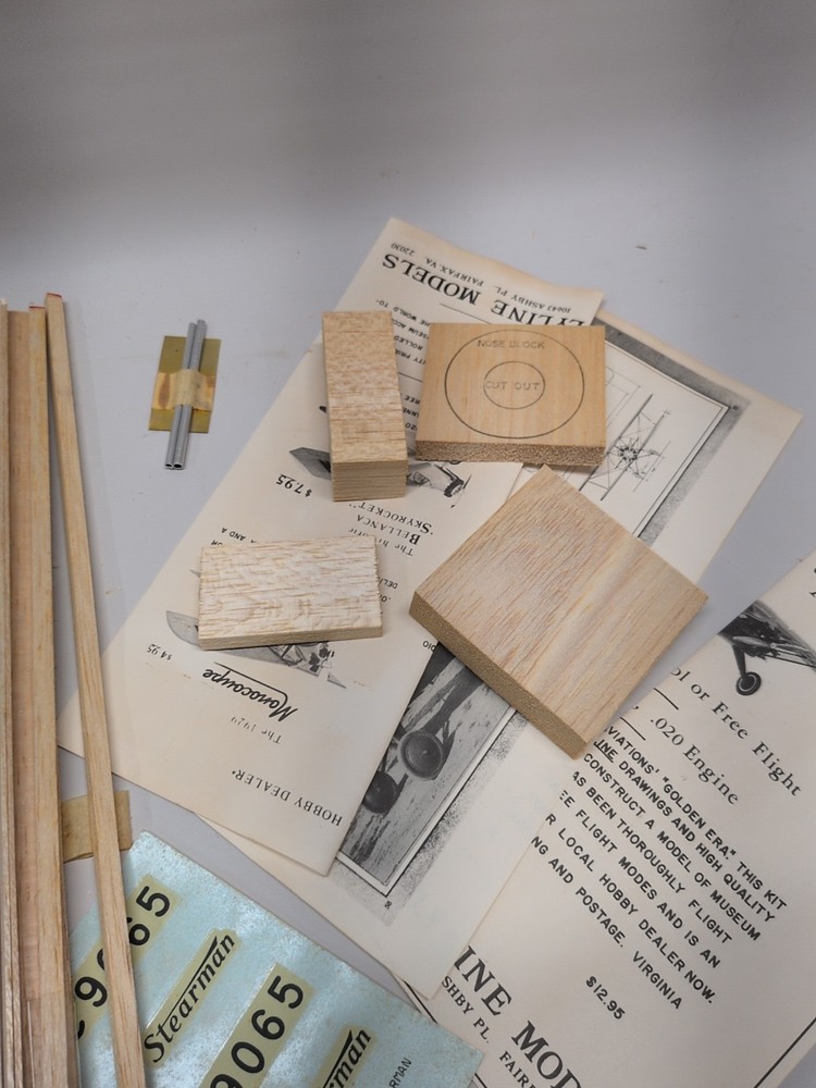 Flyline Models Stearman C3B 35" Windspan For Radio Control - Unbuilt