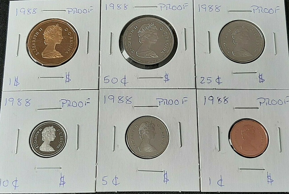 1988 Loonie Dollar Proof Set