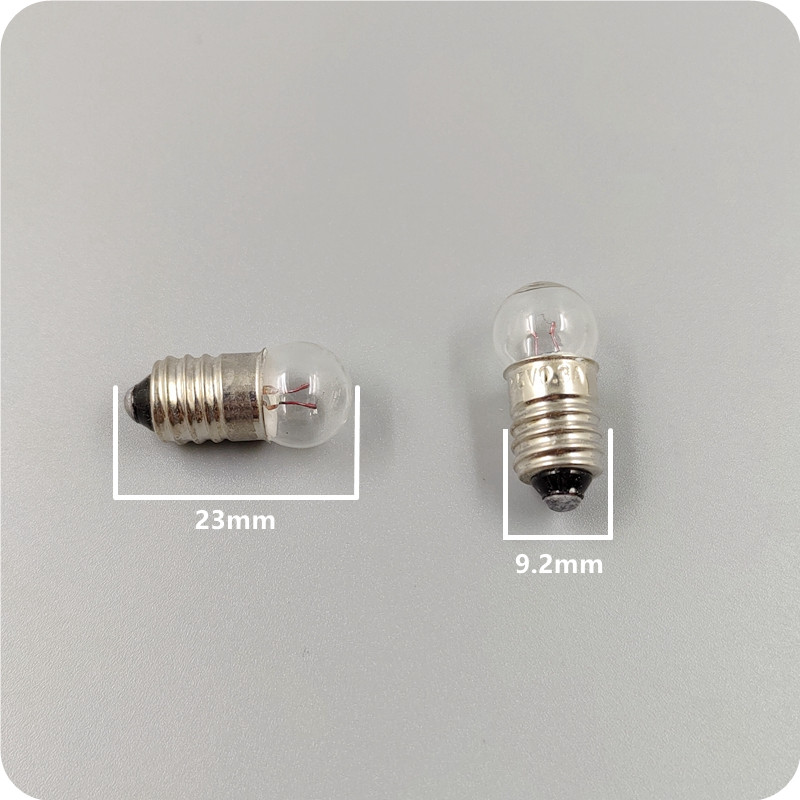 10pcs threaded small light bulb 1.5 2.5 3.8v0.3A physics experiment