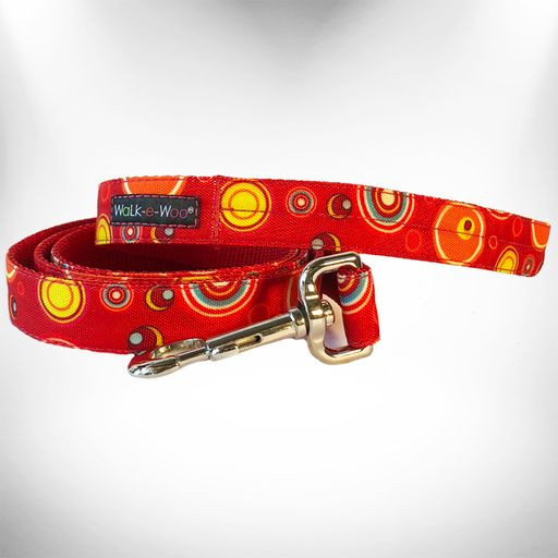 Martini Dog Leads Red REGULAR Lead 1" width- 5' length