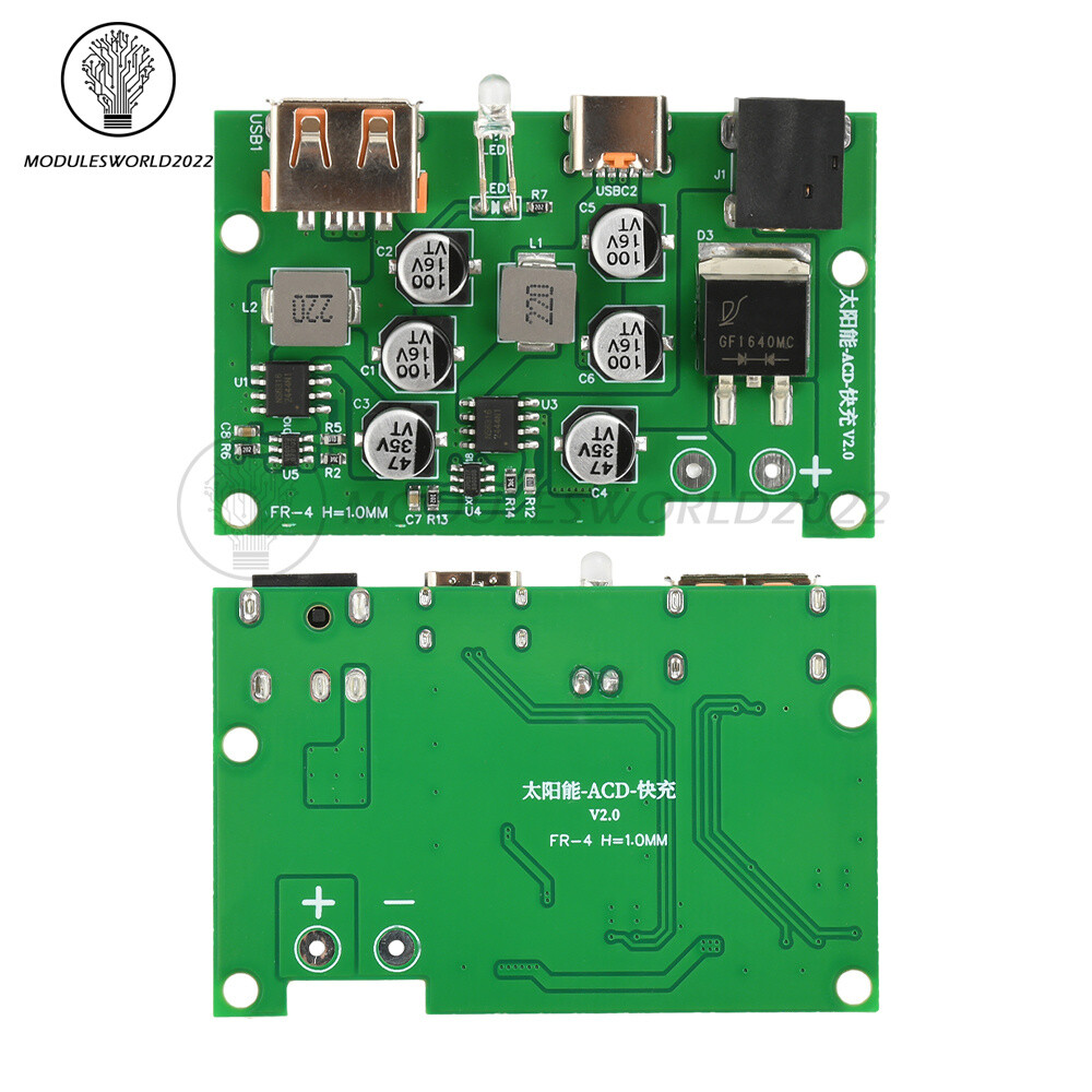 Solar Controller Solar Panel Voltage Regulator QC PD Fast Charging Solar Charger