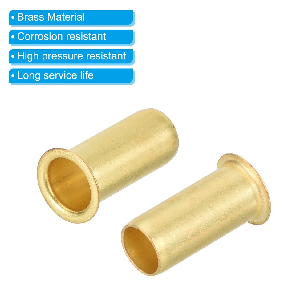 5/16" Tube ID Brass Compression Insert, 10Pcs Insert Tube Compression Fitting