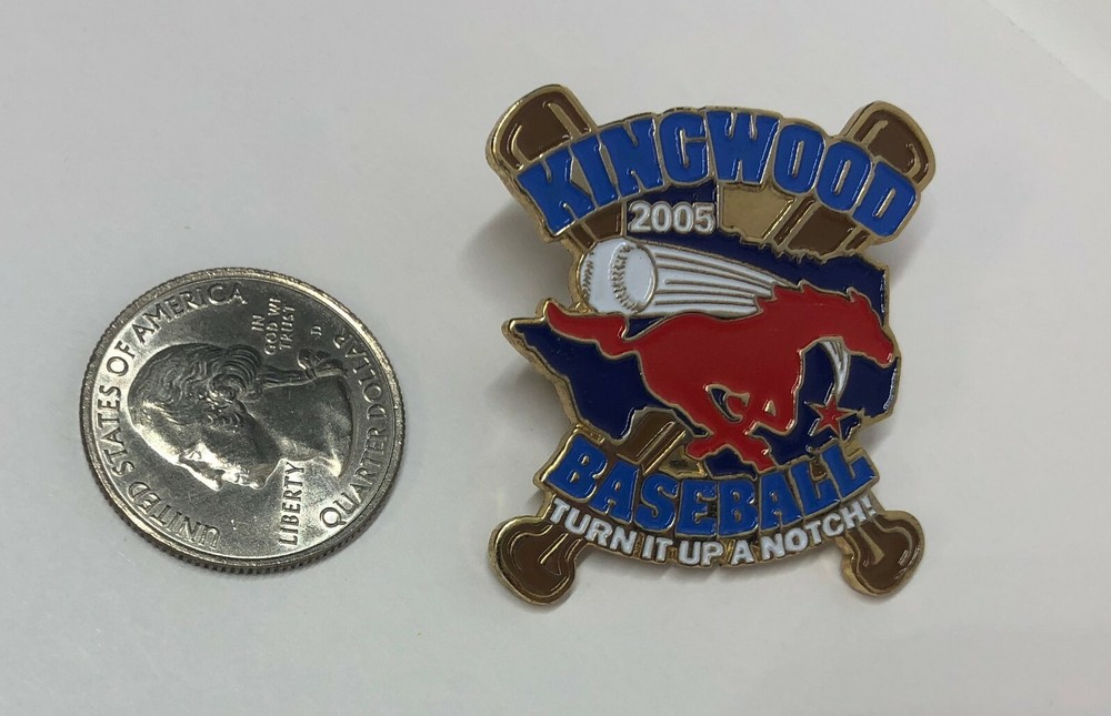 2005 Kingwood Texas Mustangs Baseball Pin